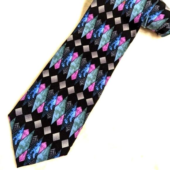 Men's Vintage 100% Silk Tie - Cocktail Collection (Vodka Under a Microscope) - Picture 6 of 12